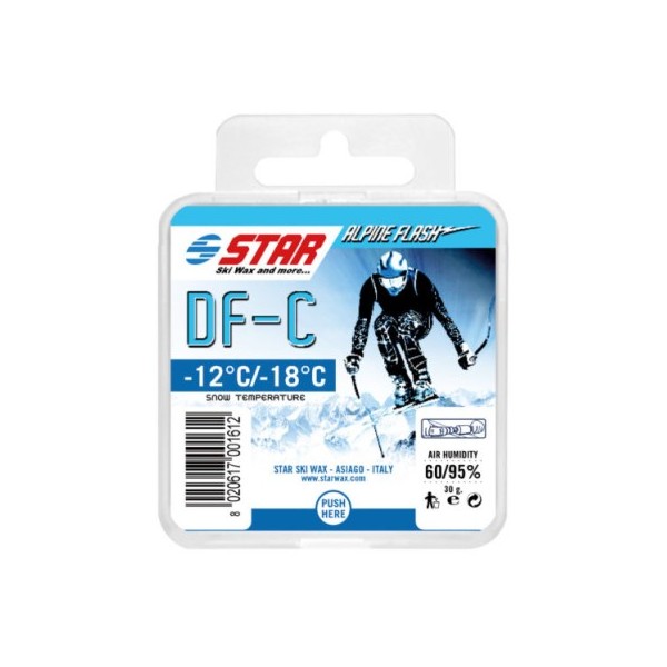 Star Ski Wax Alpine Dado DF-C, profesionalni vosek v obliki kocke, namenjen za tekmovanja.