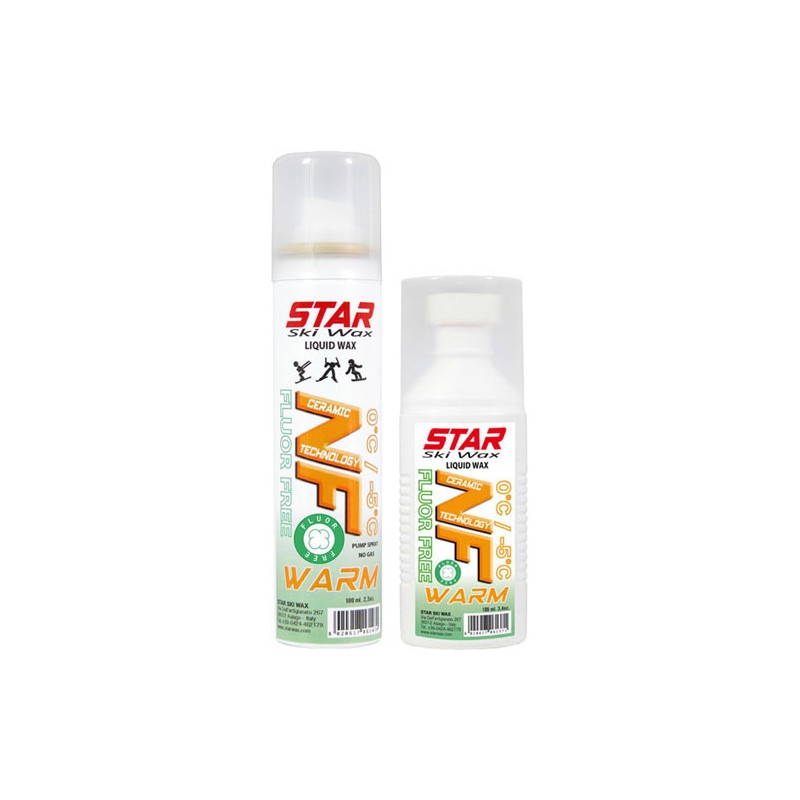 Star Ski Wax NF WARM, tekoči vosek v pršilu ali z gobico.
