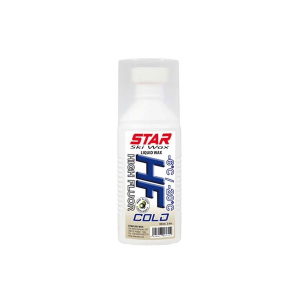 Star Ski Wax HF COLD, tekoči vosek z gobico.