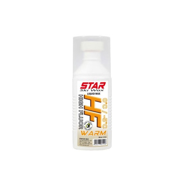 Star Ski Wax HF WARM, tekoči vosek z gobico.