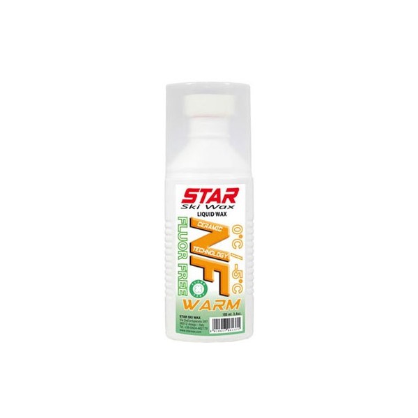 Star Ski Wax NF WARM, tekoči vosek z gobico.