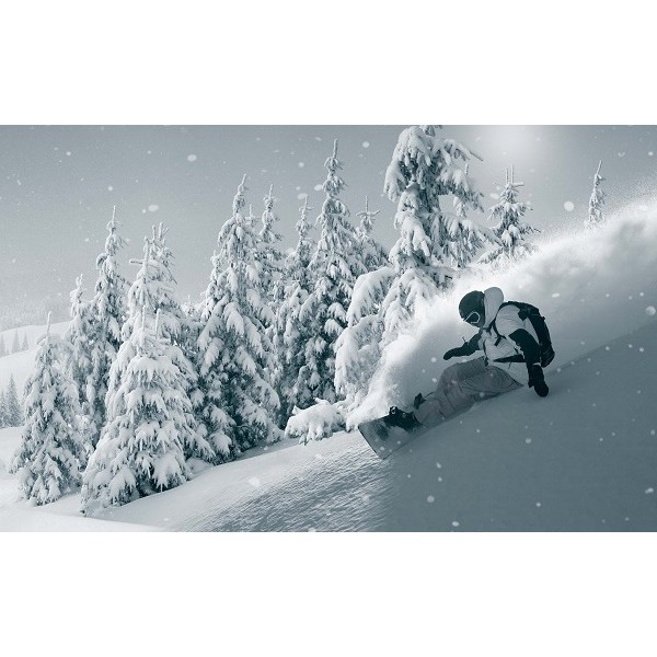 Deskanje na snegu z bordom Kessler.