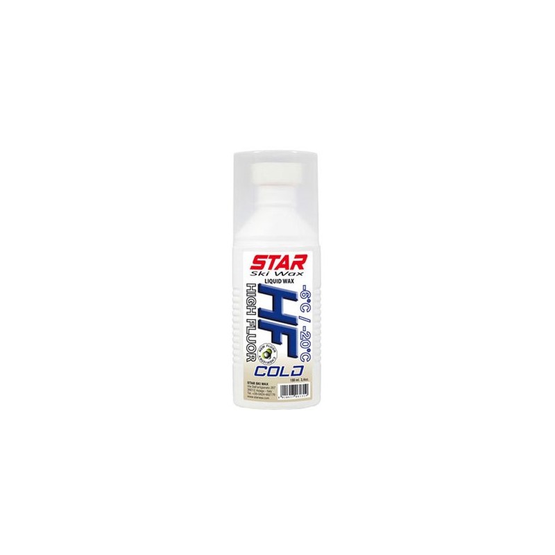 Star Ski Wax HF COLD, tekoči vosek z gobico.