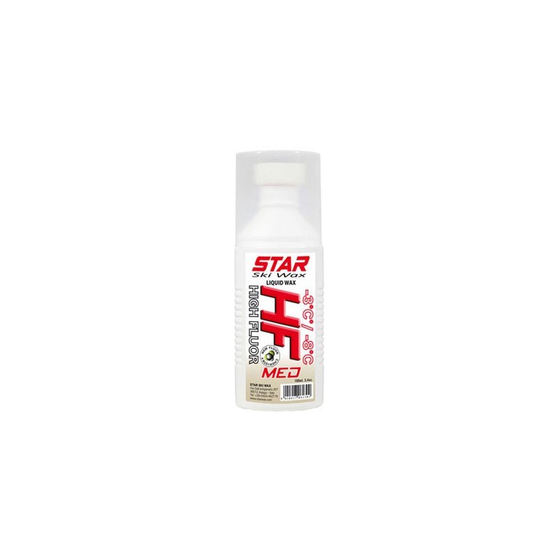 Star Ski Wax HF MED, tekoči vosek z gobico.