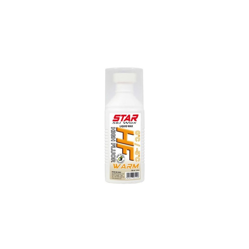 Star Ski Wax HF WARM, tekoči vosek z gobico.