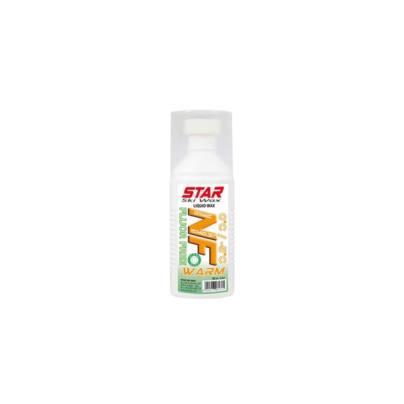 Star Ski Wax NF WARM, tekoči vosek z gobico.