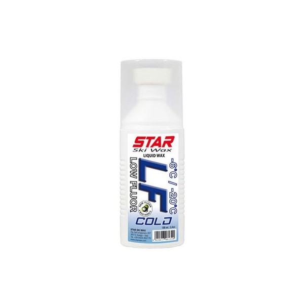 Star Ski Wax LF COLD, tekoči vosek z gobico.