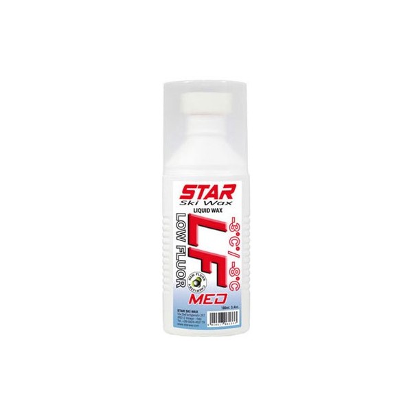 Star Ski Wax LF MED, tekoči vosek z gobico.