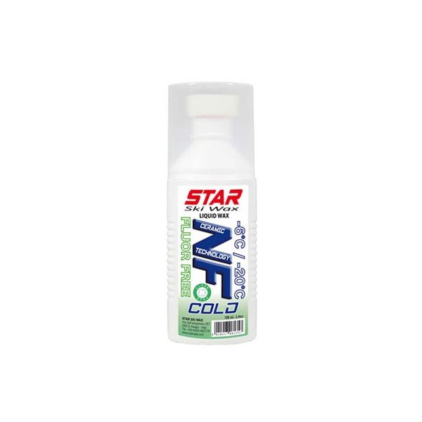 Star Ski Wax NF COLD, tekoči vosek z gobico.