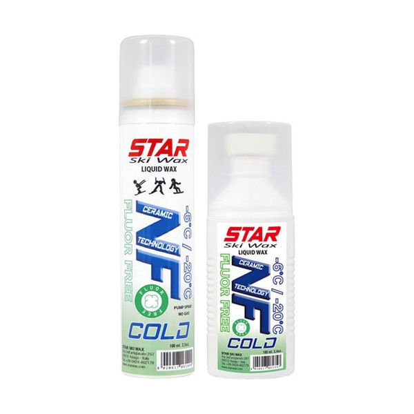 Star Ski Wax NF COLD, tekoči vosek v pršilu ali z gobico.