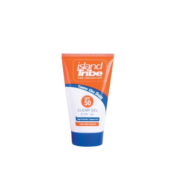 island Tribe krema za zaščito pred soncem brez oksibenzona, prozoren gel, zaščitni faktor 50, 50 ml.
