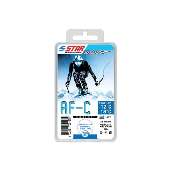 Star Ski Wax Alpine Flash AF-C, fluorirani vosek za tekmovalne discipline.