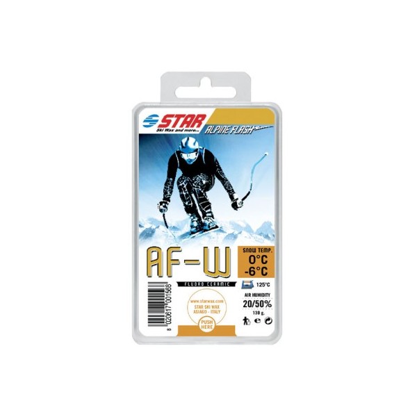 Star Ski Wax Alpine Flash AF-W, fluorirani vosek za tekmovalne discipline.