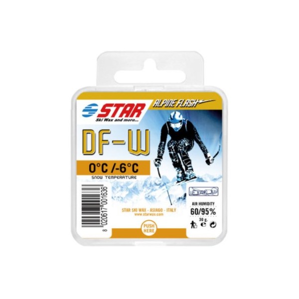 Star Ski Wax Alpine Dado DF-W, profesionalni vosek v obliki kocke, namenjen za tekmovanja.