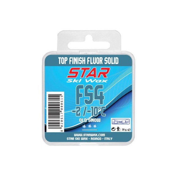 Star Ski Wax Fluor FS4, fluorirani trdi vosek.