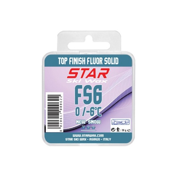 Star Ski Wax Fluor FS6, fluorirani trdi vosek.