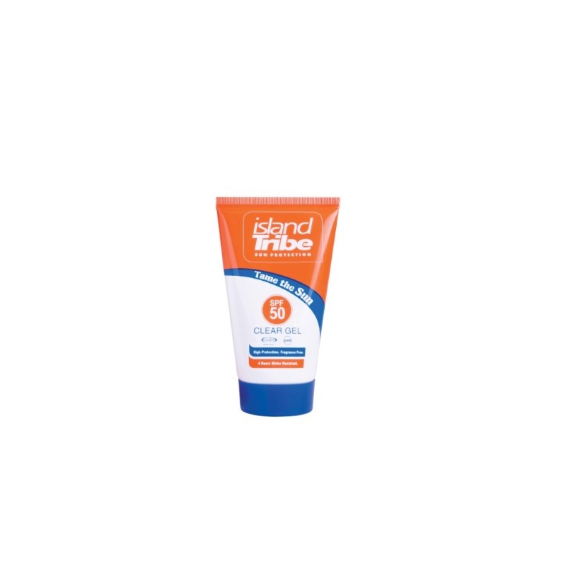 island Tribe krema za zaščito pred soncem brez oksibenzona, prozoren gel, zaščitni faktor 50, 50 ml.