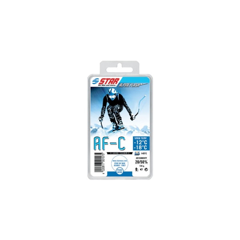 Star Ski Wax Alpine Flash AF-C, fluorirani vosek za tekmovalne discipline.