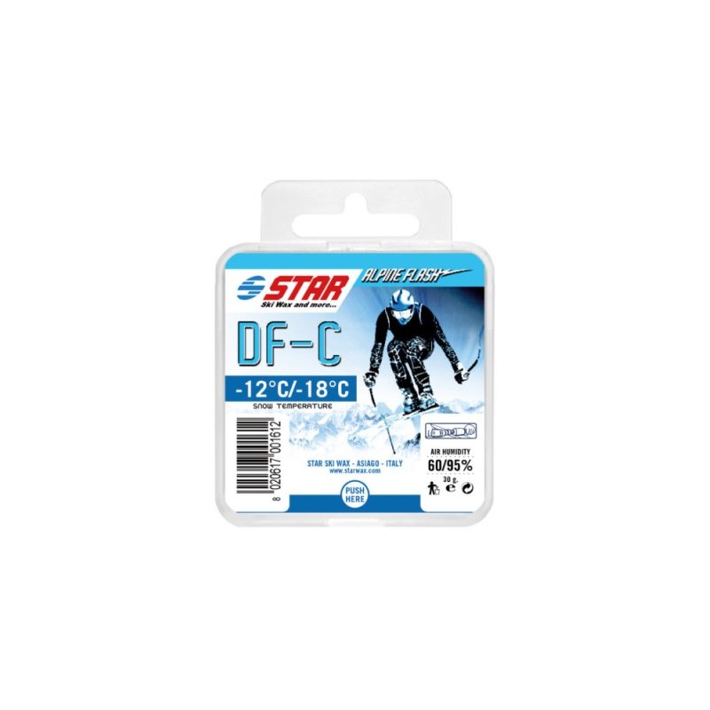 Star Ski Wax Alpine Dado DF-C, profesionalni vosek v obliki kocke, namenjen za tekmovanja.