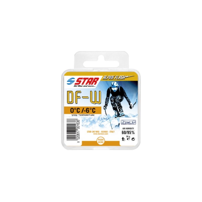 Star Ski Wax Alpine Dado DF-W, profesionalni vosek v obliki kocke, namenjen za tekmovanja.