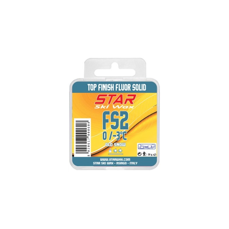 Star Ski Wax Fluor FS2, fluorirani trdi vosek.