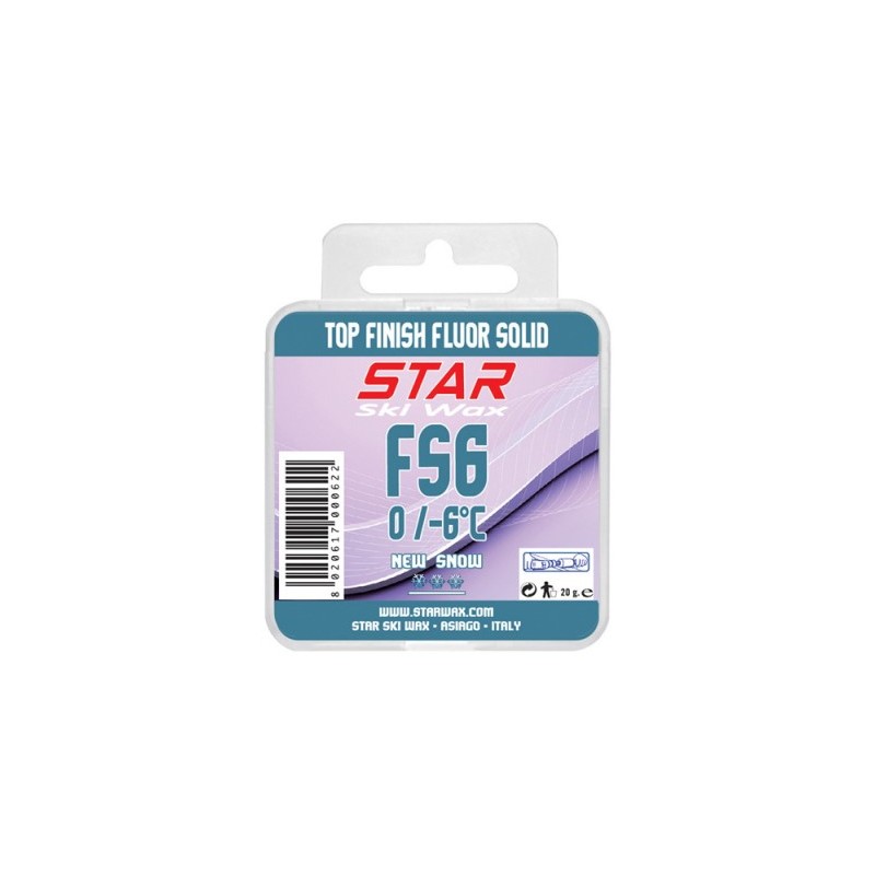 Star Ski Wax Fluor FS6, fluorirani trdi vosek.