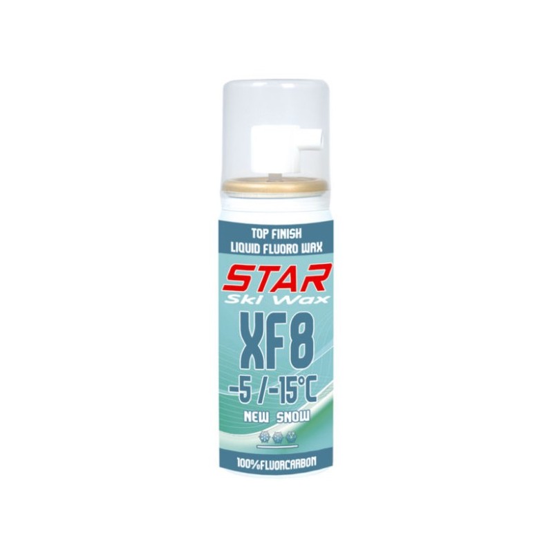 Star Ski Wax Fluor XF8, tekoči vosek v pršilu.